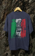 Mens Oversized Classic T-Shirt Pisa Tower - Navy Blue / XS