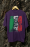 Mens Oversized Classic T-Shirt Pisa Tower - Purple / XS