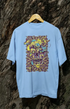 Mens Oversized Classic T-Shirt Skullbird - Baby Blue / XS