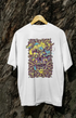 Mens Oversized Classic T-Shirt Skullbird - White / XS