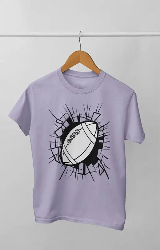 American Football Tshirt Lavender color