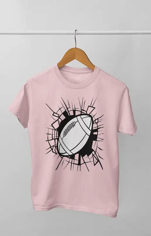 American Football Tshirt pink color