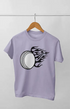 Men’s Round Neck Half Sleeve White Call - S / Lavender