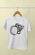 Men’s Round Neck Half Sleeve White Call - S / White