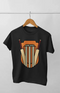 Men’s Round Neck Half Sleeve Wickets Concept - S / Black