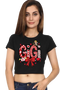 Womens Crop Top Red Gigi - Black / XS