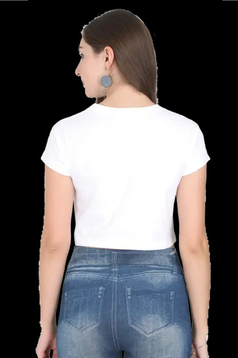 Womens Crop Top Red Mini