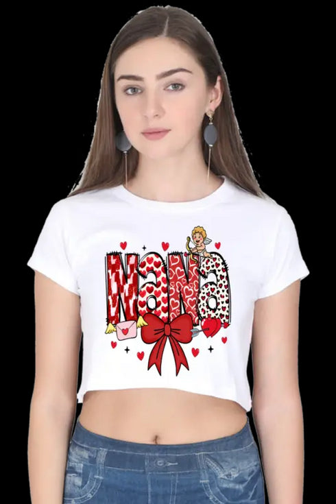 Womens Crop Top Red Nana