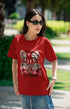 Women’s Half Sleeve Round Love Stinks - Red / XS