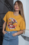 Women’s Half Sleeve Round Neck AddictedtoLove - Golden Yellow / S