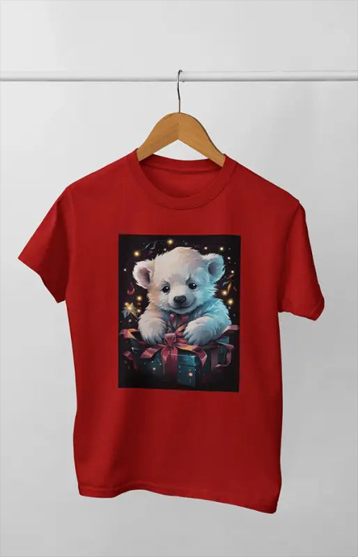 Women’s Half Sleeve Round Neck ChristmasAdorable - Red / S