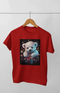 Women’s Half Sleeve Round Neck ChristmasAdorable - Red / S