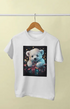 Women’s Half Sleeve Round Neck ChristmasAdorable - White / S