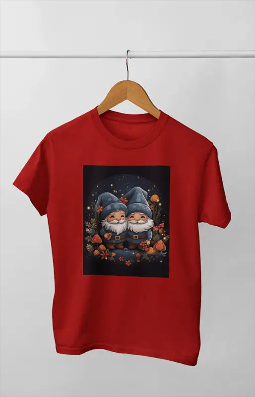 Women’s Half Sleeve Round Neck ChristmasDuo - Red / XL