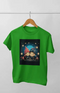 Women’s Half Sleeve Round Neck ChristmasGnome - Flag Green / XL