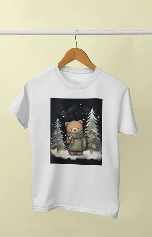 Women’s Half Sleeve Round Neck ChristmasLoose - White / XL