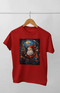 Women’s Half Sleeve Round Neck ChristmasSantaDeco - Red / XL