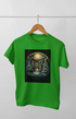 Women’s Half Sleeve Round Neck ChristmasTree - Flag Green / XL