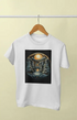 Women’s Half Sleeve Round Neck ChristmasTree - White / XL