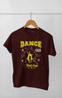 Women’s Half Sleeve Round Neck Dance Hair - XS / Maroon - Women’s T-shirt