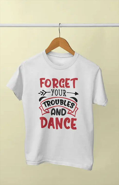 Women’s Half Sleeve Round Neck Forget Yr - XS / White