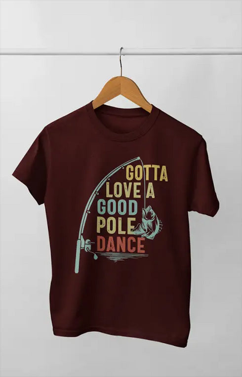 Women’s Half Sleeve Round Neck Gotta Love - S / Maroon