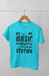 Women’s Half Sleeve Round Neck My Music - XS / Sky Blue
