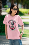 Women’s Half Sleeve Round Neck Relationship Status - Light Baby Pink / XS