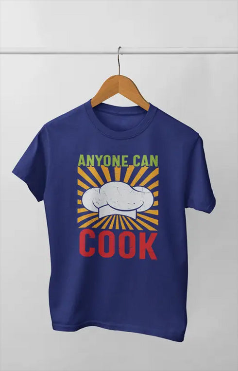 Women’s Half Sleeve Round Neck Tshirt AnyoneCook - XS / Royal Blue