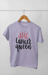 Women’s Half Sleeve Round Neck Tshirt CancerQueen - XS / Lavender