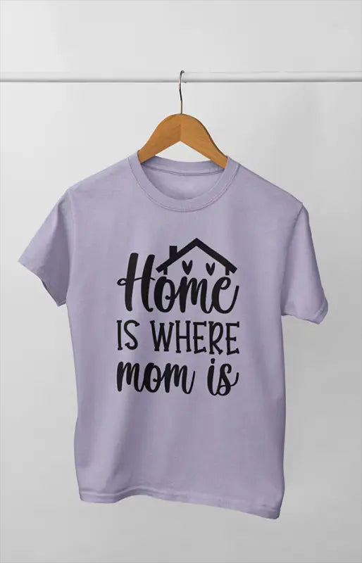 Women’s Half Sleeve Round Neck Tshirt Homeiswhere - XS / Lavender