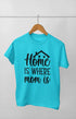 Women’s Half Sleeve Round Neck Tshirt Homeiswhere - XS / Sky Blue