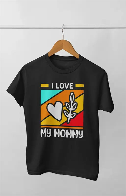 Women’s Half Sleeve Round Neck Tshirt LoveMommy - XS / Black