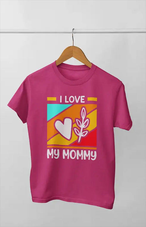 Women’s Half Sleeve Round Neck Tshirt LoveMommy - XS / Pink