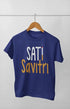 Women’s Half Sleeve Round Neck Tshirt SatiSavitri - XS / Royal Blue