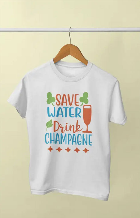 Women’s Half Sleeve Round Neck Tshirt SaveWater - XS / White