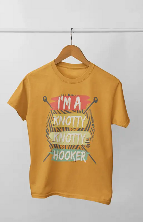 Women’s Half Sleeve Round Neck Tshirt ShipponKnotty - XS / Golden Yellow