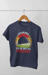 Women’s Half Sleeve Round Neck Tshirt Therapy - XS / Navy Blue