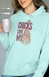 Womens Hooded SweatShirt Chicks - Mint / XS