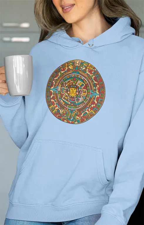 Womens Hooded SweatShirt Creative - Baby Blue / XS