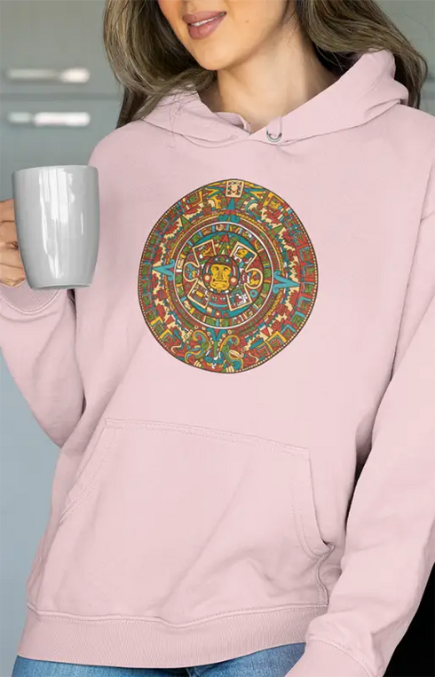 Womens Hooded SweatShirt Creative - Light Baby Pink / XS