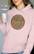 Womens Hooded SweatShirt Creative - Light Baby Pink / XS