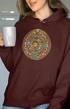 Womens Hooded SweatShirt Creative - Maroon / XS