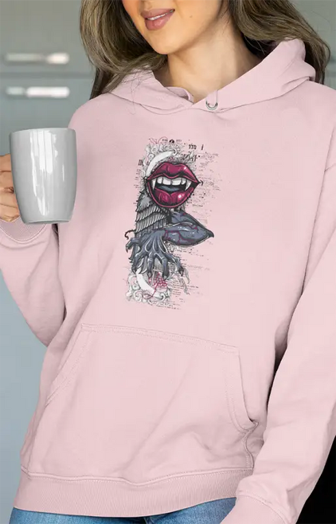 Womens Hooded SweatShirt Lipsy - Light Baby Pink / XS