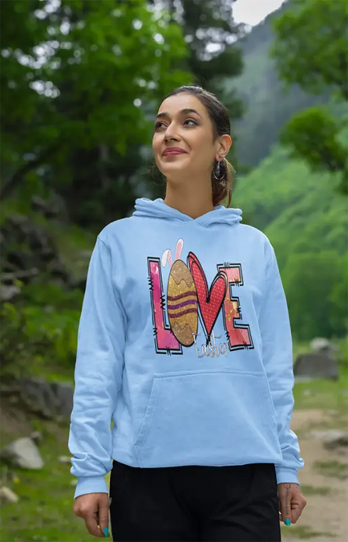 Womens Hooded SweatShirt Love