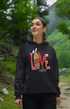 Womens Hooded SweatShirt Love