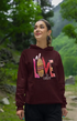 Womens Hooded SweatShirt Love