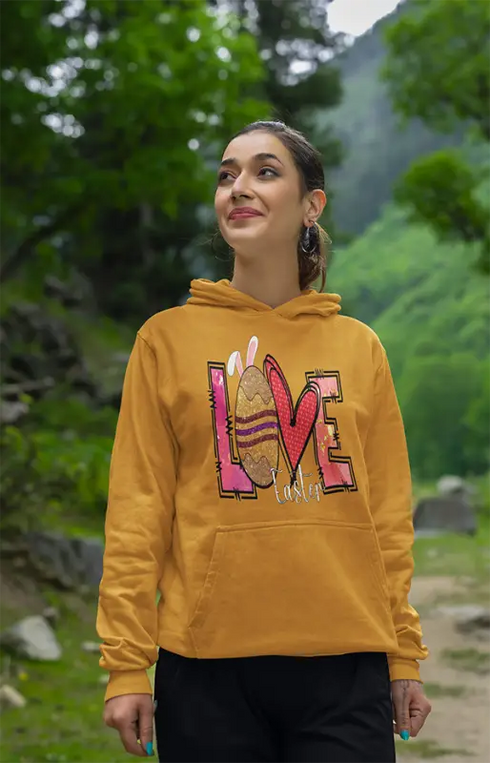 Womens Hooded SweatShirt Love