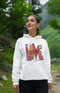 Womens Hooded SweatShirt Love