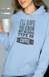 Womens Hooded SweatShirt My Blood - Baby Blue / XS
